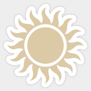 Boho Gold Sun Sticker